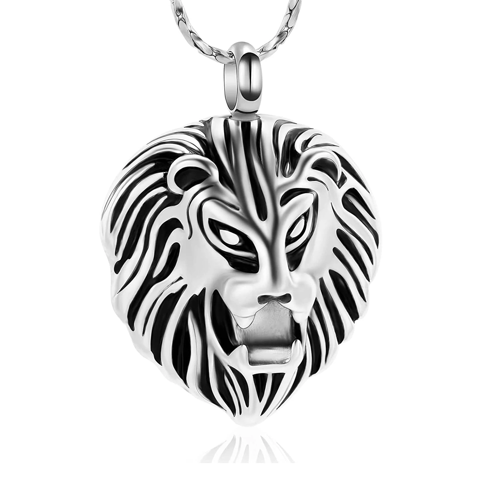 Ювелирные изделия для кремации пепла кубический пепел ожерелье урна лев