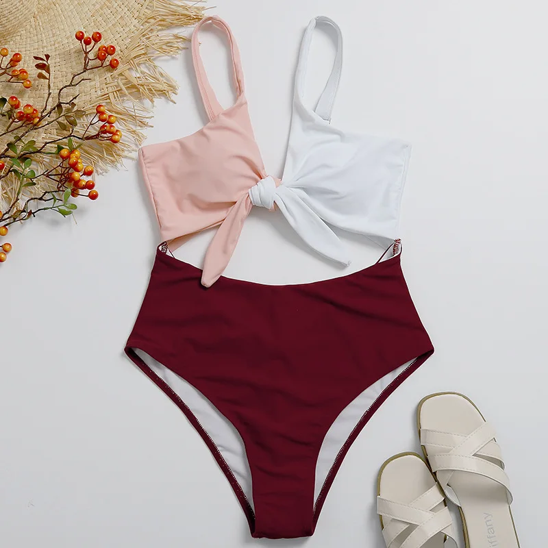 

2021 новые цельные сочетающихся цветов купальник двусторонний купальник-бикини