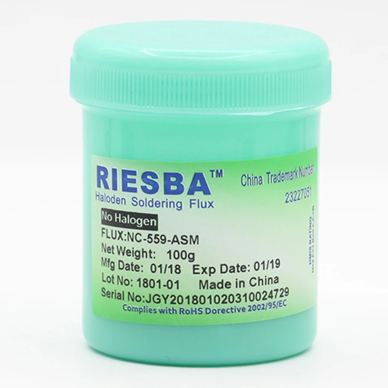 RIESBA NC-559-ASM неочищенная паяльная паста без свинца флюс паяльной пасты 100g для SMT BGA