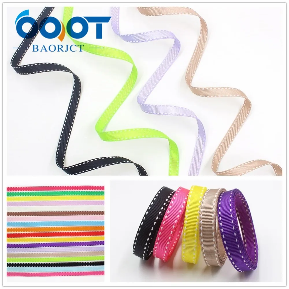 OOOT BAORJCT, 10 мм 20 ярдов, I-19807-1813, твердые цветные ленты тепловой передачи печатных grosgrain, DIY Одежда материалы ручной работы