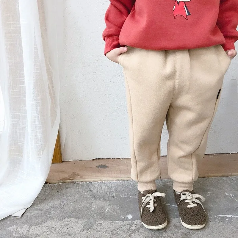 Детская одежда, спортивные штаны, новинка 2019, корейский вариант детских брюк для отдыха, осенне-зимнее платье, бархатные брюки для мальчиков от AliExpress RU&CIS NEW
