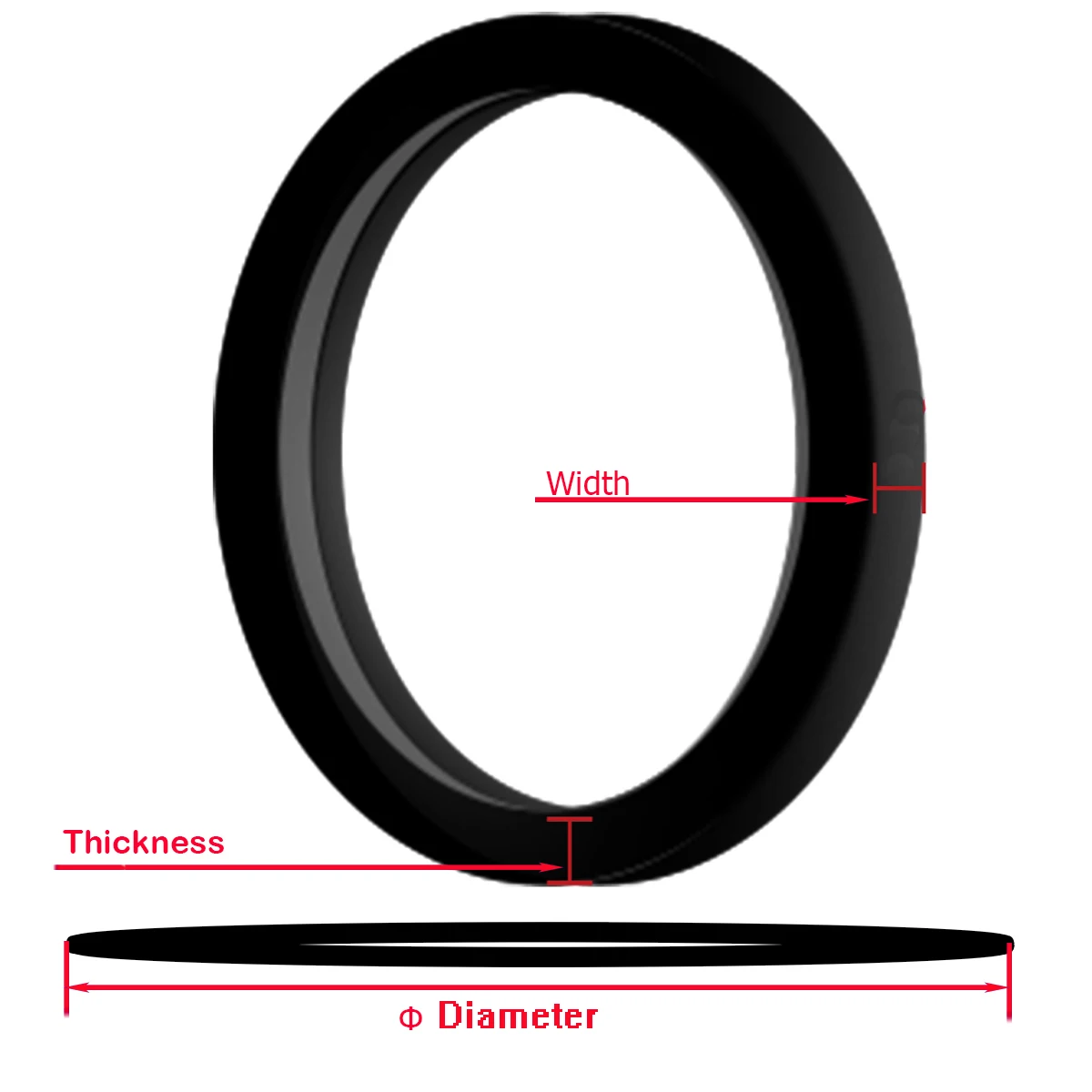 

4.5MM Width/0.6MM Thickness/Φ Diffent Diameter Universal Belts Assorted Common Drive Flat Rubber Belt for CD DVD Recorders