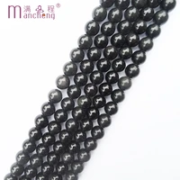 aaaaa natural stone 10mm rainbow eyes obsidian beads round black obsidian stone loose beads making necklace jewelry37 38 bead