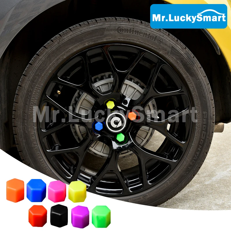 Автомобильная гайка на колесо Силиконовая Защитная крышка для Mercedes Smart 453 Fortwo Forfour