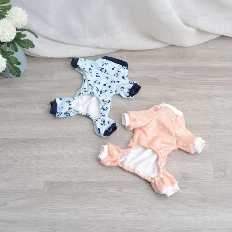 

Winter Warm Soft Pet Four Legged Pajamas Clothes Cute Pet Dog Jumpsuit for Small Medium Dogs Pet Chihuahua Puppy Clothing