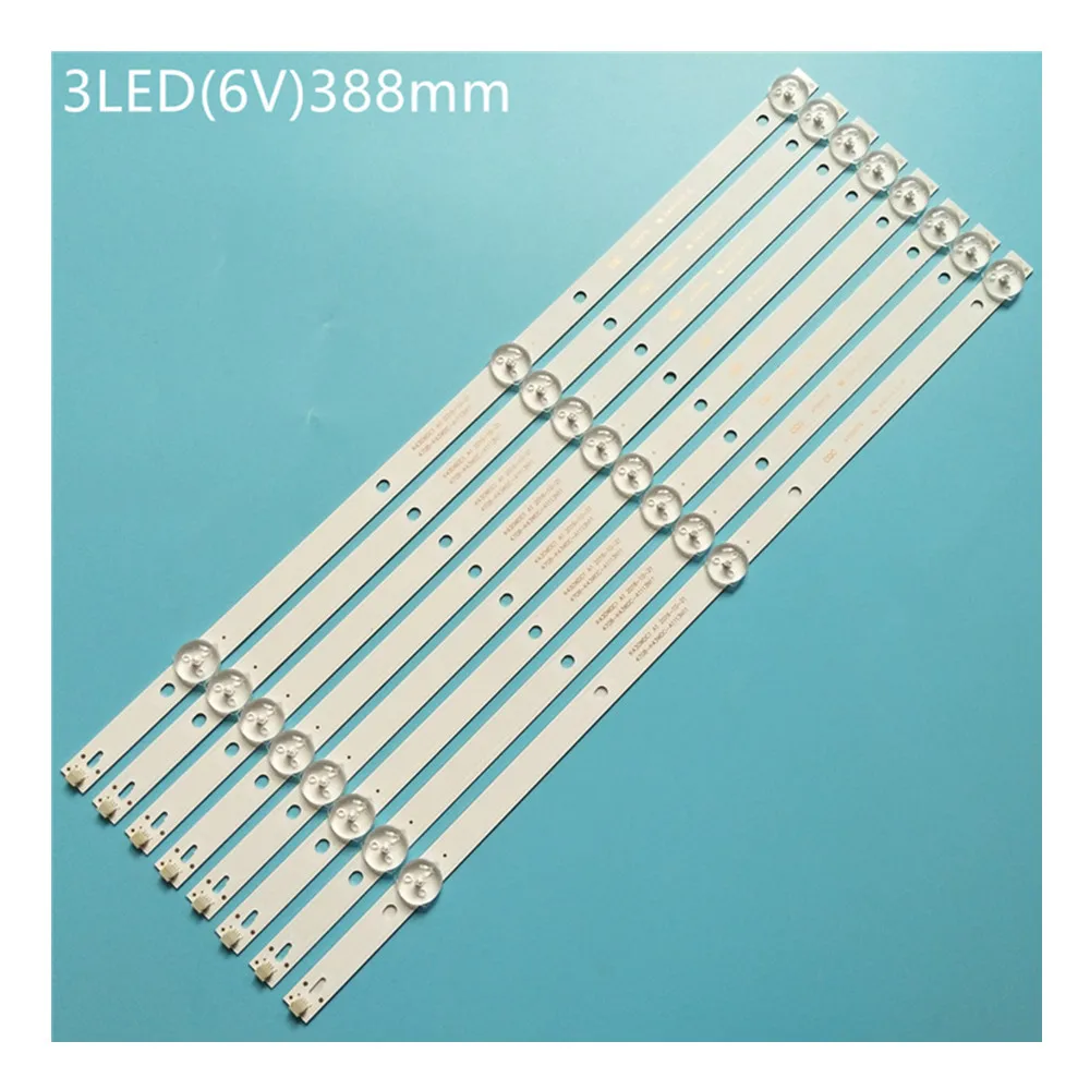 

LED Backlight strip 3 lamp for 4708-K430WDC-A3113N11 A1113N11 K430WDC1 L43E6800 43HFF5952/T3 43L1600C 43bdl4012n/62