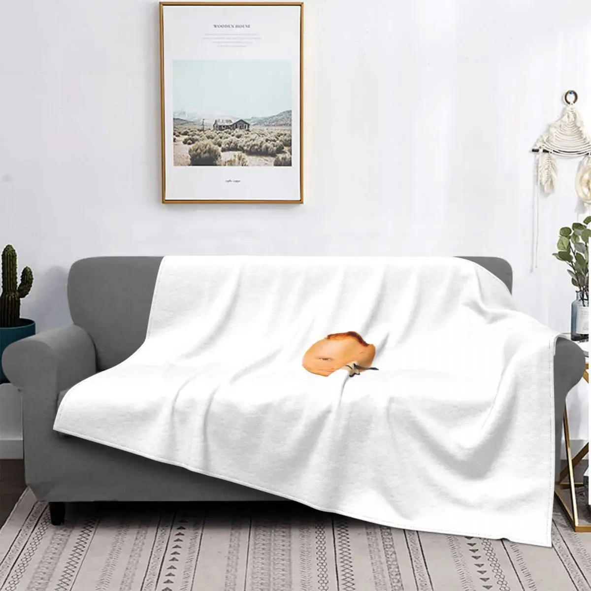

Sheeran-meme-Manta a cuadros para cama, manta Thermal de felpa de Anime, colcha