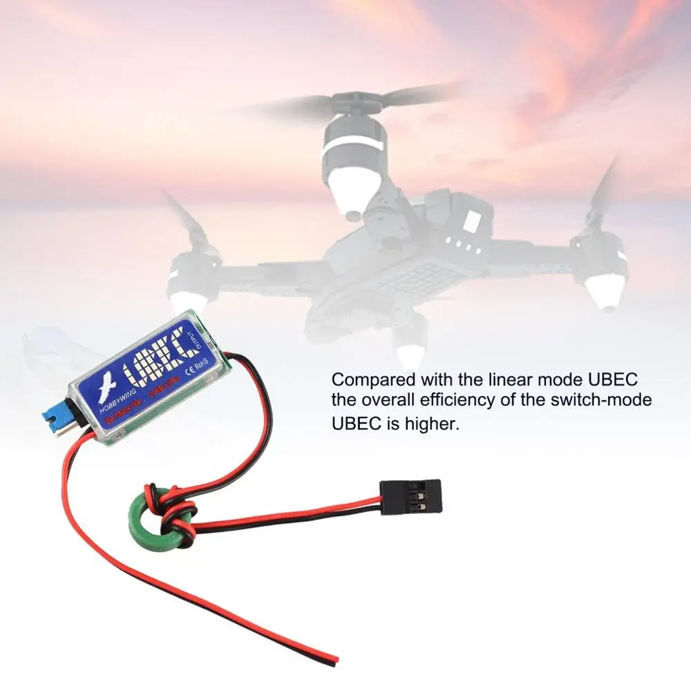 5V / 6V HOBBYWING RC UBEC 3A Max 5A самый низкий RF шум BEC полное Экранирование антипомех