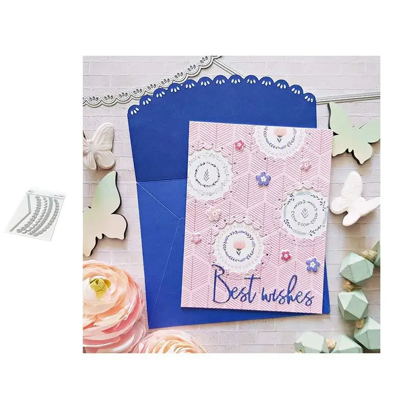 

New Design Craft Metal Die Multi-layer Lace Metal Cutting Dies Diy Scrapbooking Photo Album Embossing Crafts Die 2021 New