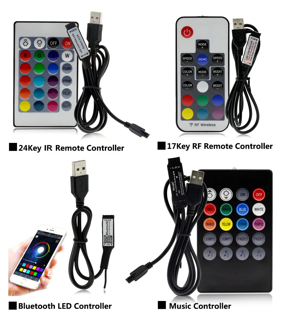5 В USB Светодиодная лента 5050 RGB гибкий светодиодный светильник 50 см 1 м 2 м 3 м USB кабель питание RGB декоративная лампа лента для ТВ фоновый светильник ing