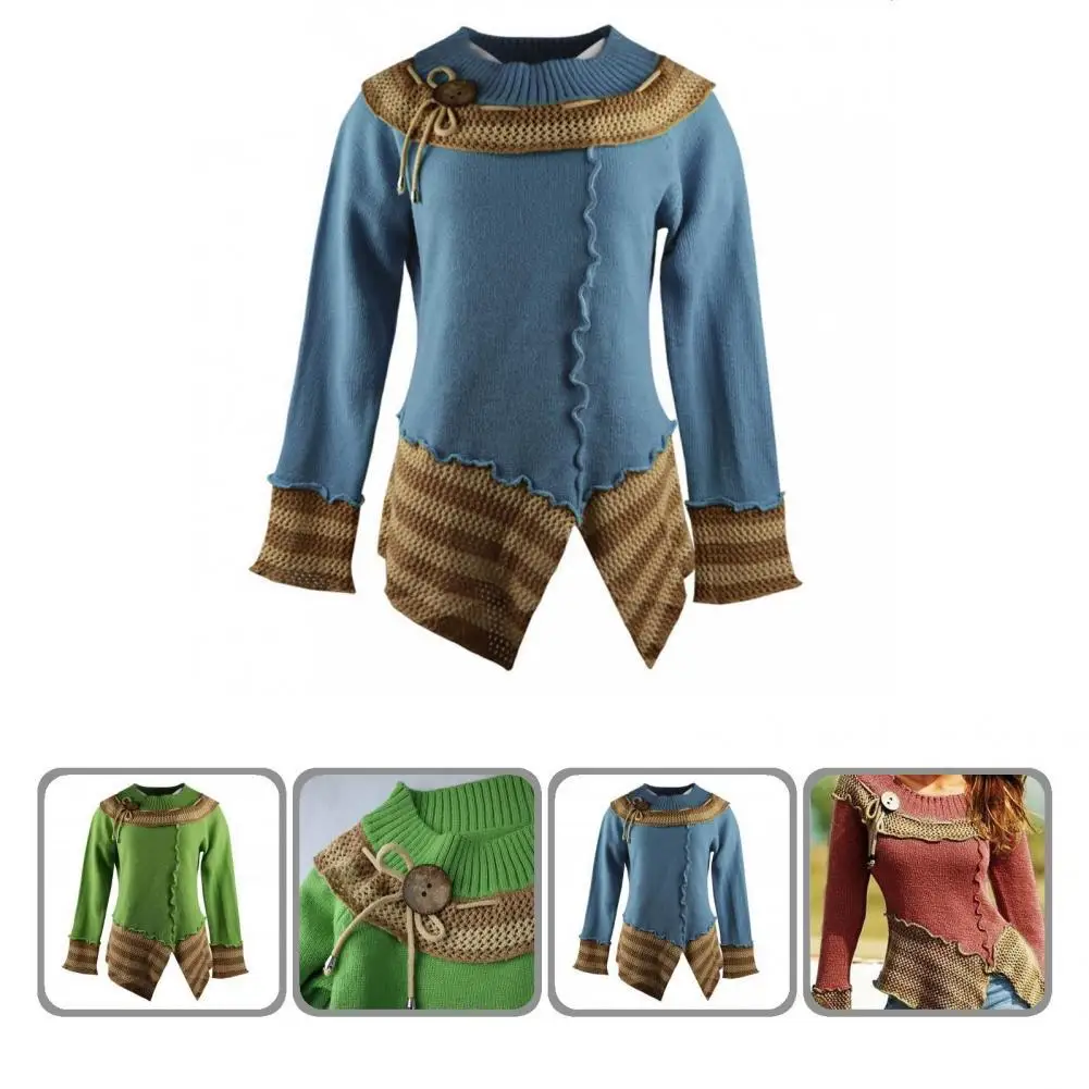 

Эластичный Трикотажный свитер с длинным рукавом и защитой от холода