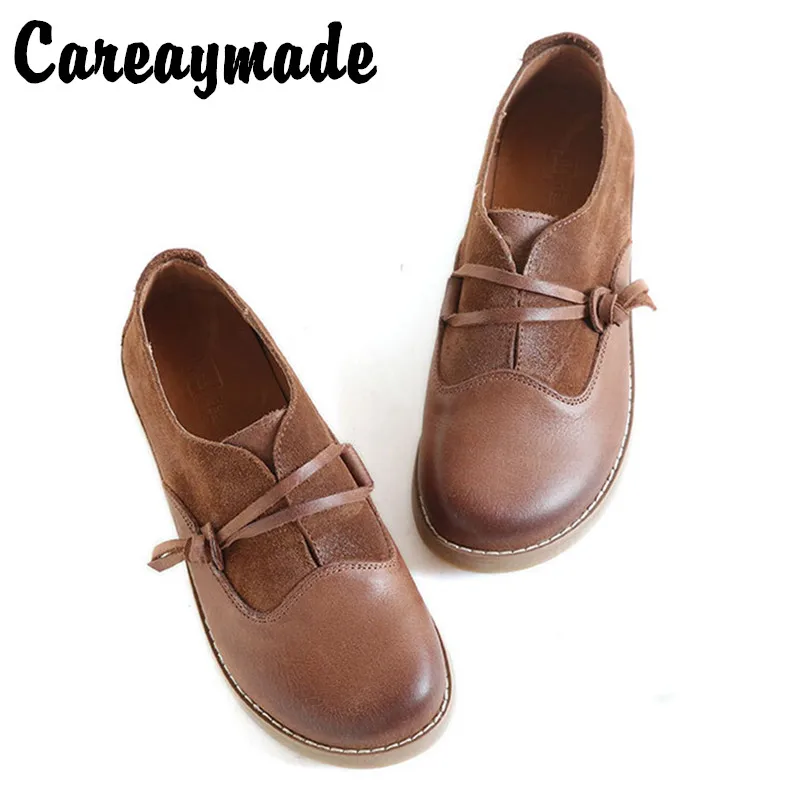 Новинка милые туфли Careaymade в стиле девушки Мори с головой куклы ретро большой