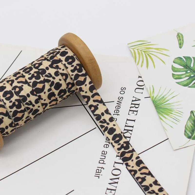 2Yards Leopard Printed Elastic Webbing DIY Sewing Craft Band Hemming Belt For Pants Lace Hat Decoration | Дом и сад