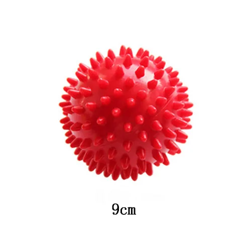 9cm Red Массажный Ежик колючий мяч антистрессовые игрушки шарики для детей Детские триггер точка Спорт Фитнес сенсорные игрушки для детей с синдромом аутизма 7,5-9 см - Цвет: 9cm Red