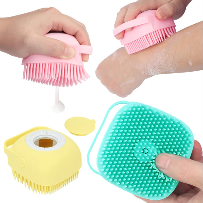 

Pet Dog Shampoo Massager Brush Cat Massage Comb Grooming Scrubber Shower Brush for Bathing Short Hair Pet Products
