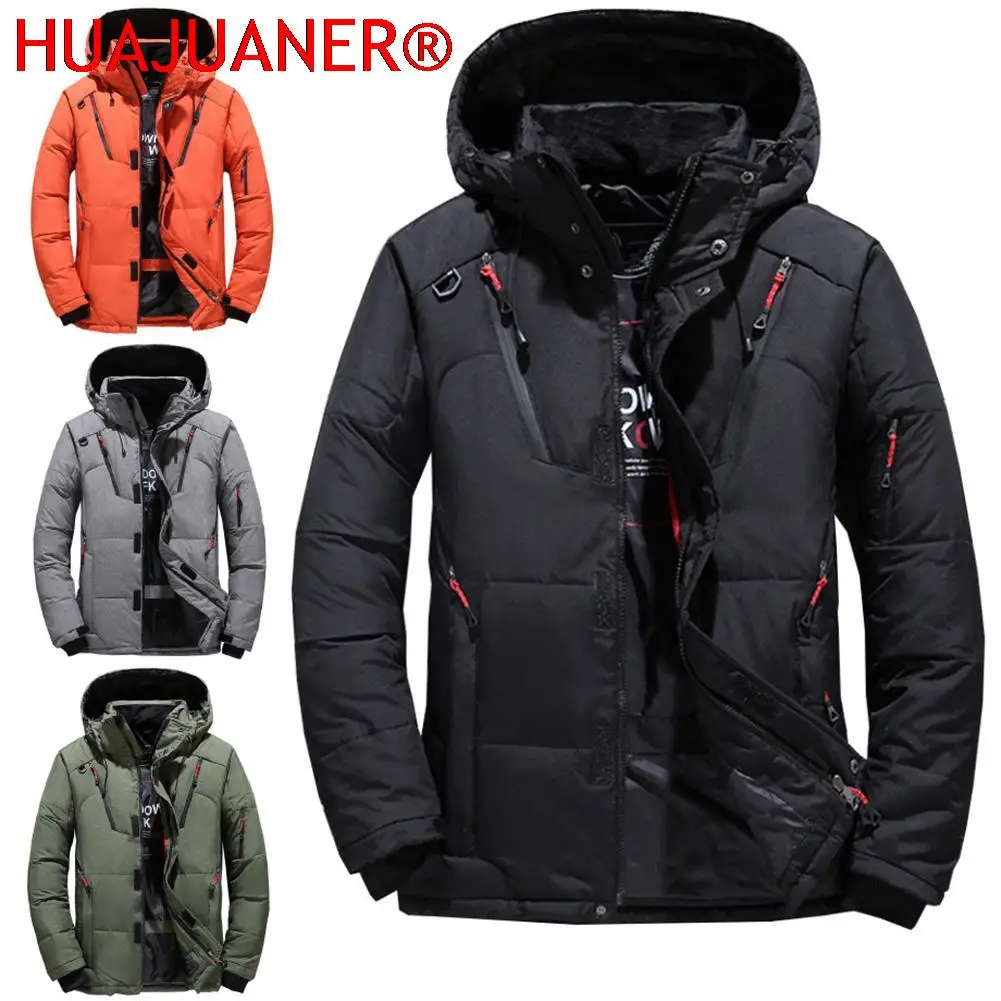 

High Quality Thick Warm Winter Jacket Men Hooded Thicken Duck Down Parka Coat Casual Down Men Coat