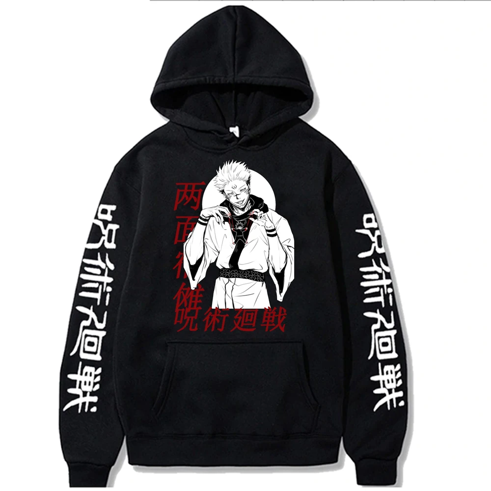 

Jujutsu Kaisen Hoodies Pullover anime clothes Hooded Harajuku Ryomen Sukuna Sweatshir Men Women Unisex Streer Style Top