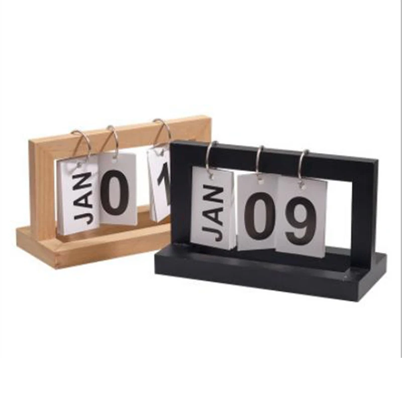 Простой настольный календарь винтажное офисное украшение для кабинета