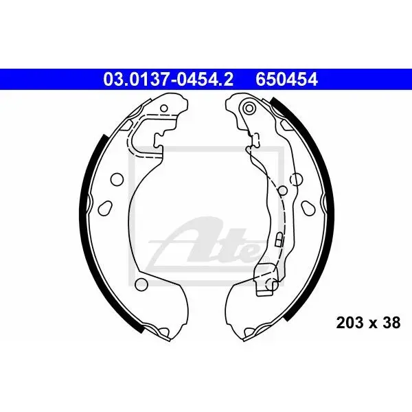 Колодки барабанные\ Nissan Micra K12 1.2-1.5DCi 03 ATE 03.0137-0 | Автомобили и мотоциклы
