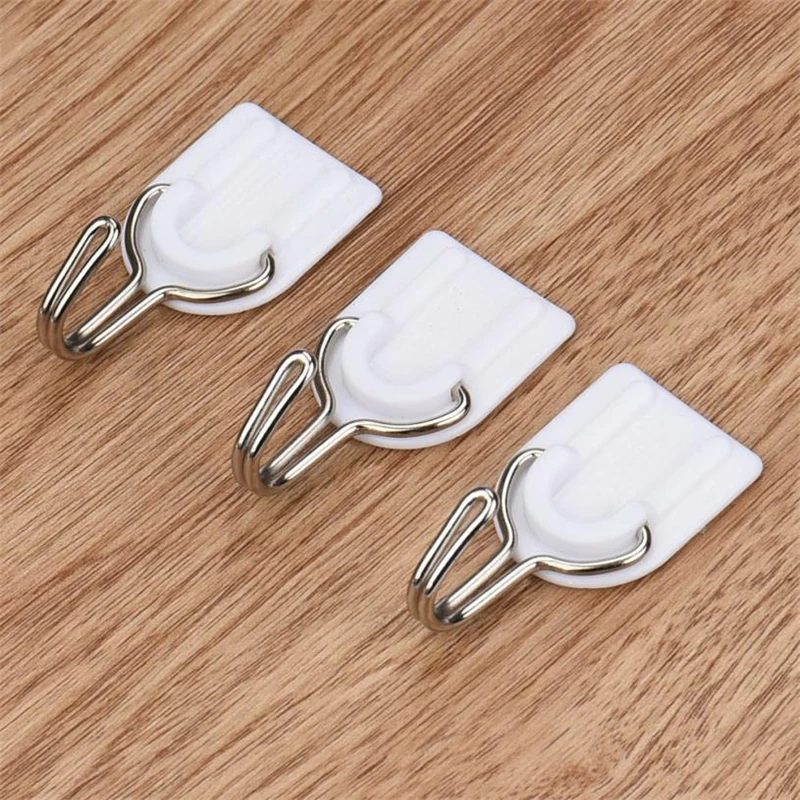 6 шт./компл. прочные клеящиеся крючки настенный дверной клейкий держатель для