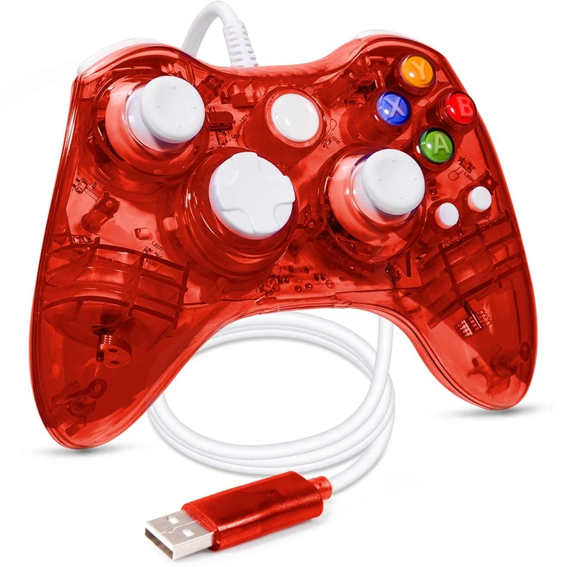 Проводной контроллер Xbox 360 USB проводной геймпад джойстик консолей с двойной
