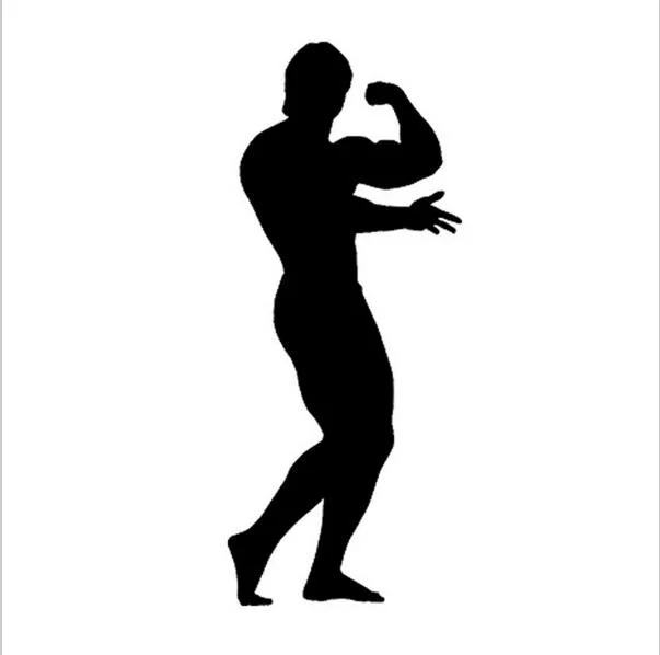 Бодибилдинг силуэт Тренажерный зал Спорт водонепроницаемые Модные компьютерные