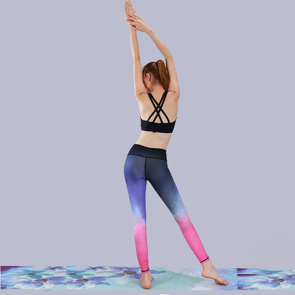 Женские компрессионные штаны для занятий спортом йогой и фитнесом бесшовные