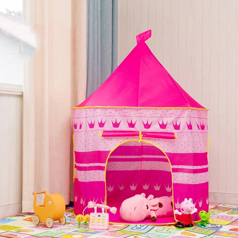 Portable Children's Tent for Kids Princess Castle Small House Indoor Outdoor Baby Tents Teepee Tipi Camping | Игрушки и хобби