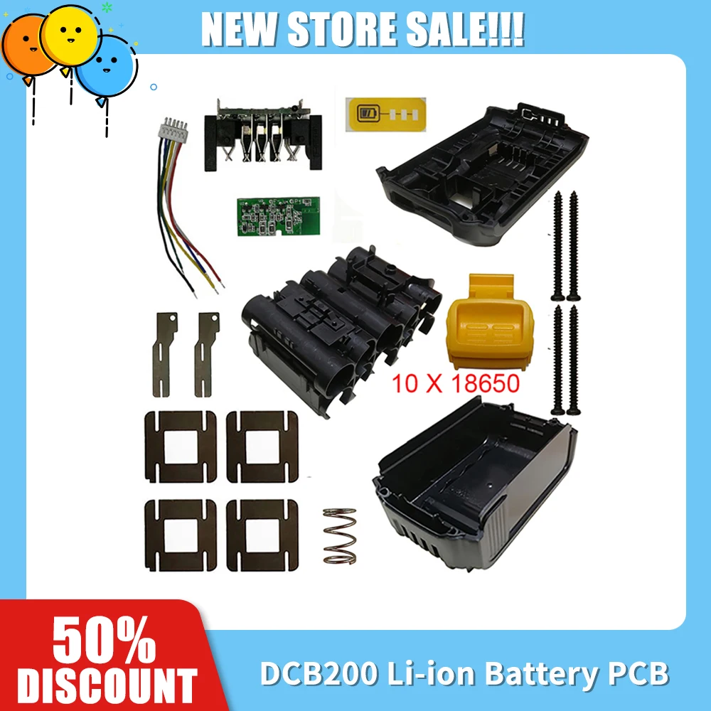 Пластиковый Чехол для литий-ионного аккумулятора DCB200 защитная печатная плата