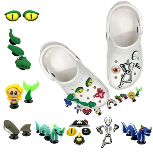 Подвески для обуви в виде русалки, 2-5 шт.компл., Симпатичные 3D украшения для обуви из ПВХ в виде дракона туфли с узором змеиная кожа, морские животные, медведь, Дельфин