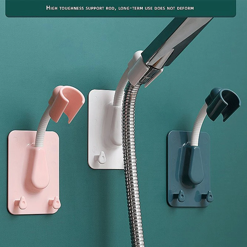 

1 шт., настенный держатель для душевой лейки с 2 крючками и креплением на 360 °