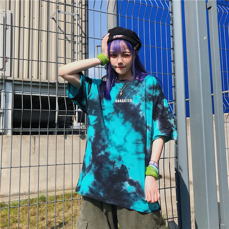 

Streetwear punk jersey jogger tops dropshipping T-shirt short-sleeved female loose hip-hop T-shirt vegan tees vintage women