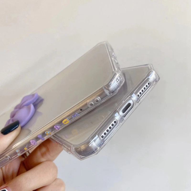 

Lens Protection Cute Bowknot Side Frame Phone Case For iPhone 12 11 Pro Max XR XS X 7 8 Plus Clear Soft Silicone Cover 12 Mini