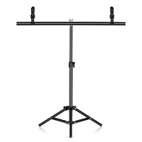 75cm70cm metal photography background backdrop stand metal bracket with 2 fish like mount clips for studio video green screen