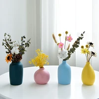 nordic style ceramic vase ornaments flower holder creative art living room home office bedroom vase home decoration accessories