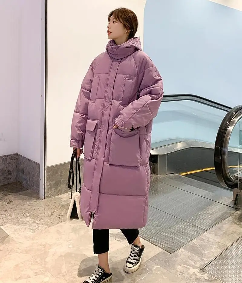 2020 New Winter Cotton Coat Women Warm Thicken Jacket Coat Womens Hooded Cotton-padded Overcoat Woman Long Winter Jackets CL760