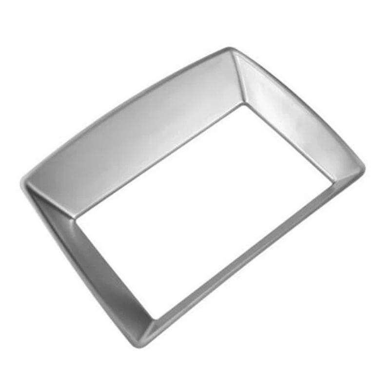 

Для Ford Edge 2015-2020 ABS Серебряная центральная консоль отделка навигационной рамы