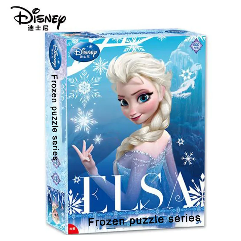 Disney Jigsaw Puzzle Toy 500 штук бумаги пазлы для взрослых с Микки пауком из мультфильма