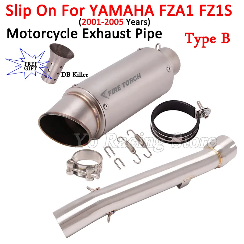 Модифицированный глушитель выхлопных газов для мотоцикла Yamaha FZ1 FZ1S 2001-2005 лет 51 мм