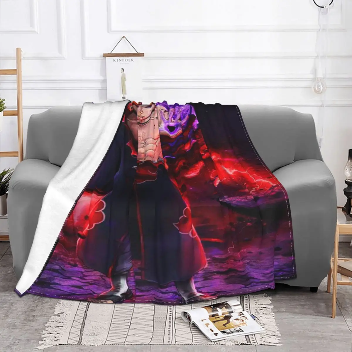 Shippuden-Manta a quadros Akatsuki 212 colcha para cama sofa funda sofda 135 mantas Baby | Дом и сад