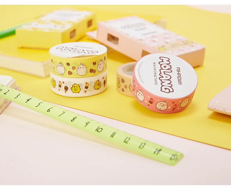 SIXONE 2 костюм Kawaii Кролик декоративная лента набор маскировки васи лента Diy Руководство Скрапбукинг наклейки этикетка канцелярские товары