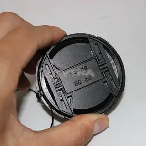 

Hot Camera Anti-lose Cord Camera Lens Cover Snap-on Front 18-55 58mm Lens Cover Lens Cap for canon 450D 500D 550D 600D