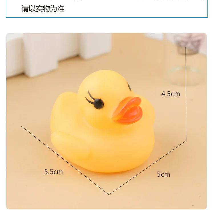 

Glowing Duck Baby toy Plastic Water Squeeze-Sounding Dabbling Bathroom Swimming Games glow in the dark luminous toy