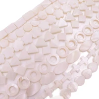 white mother of pearl shell loose beads heart coin square flower shape choose