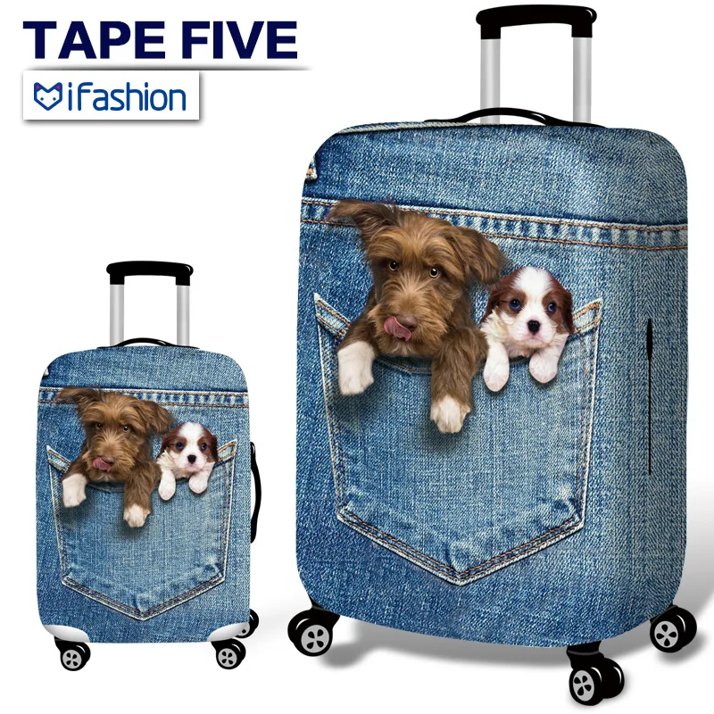 Дорожный Чехол для чемодана дорожная сумка с 3D принтом защитный чехол багажа