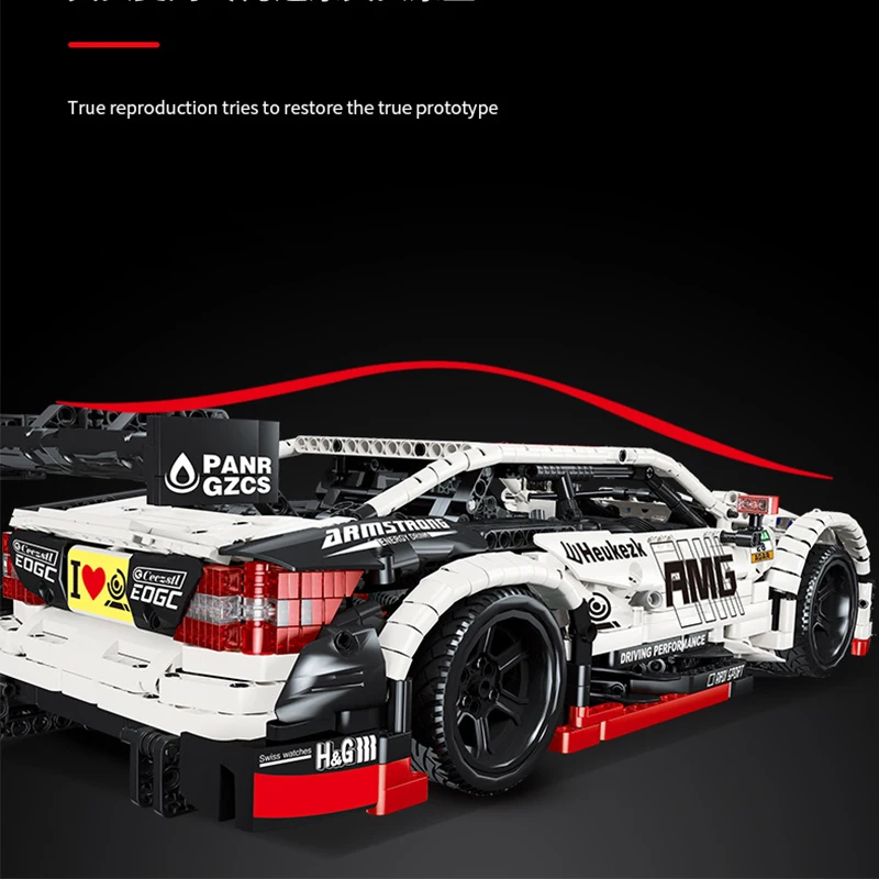 

NEW RC High-Tech series super racing car Mercedes-Benz AMGs C63 DTM MOC-6687 MOC-6688 building blocks bricks toys for kids gifts