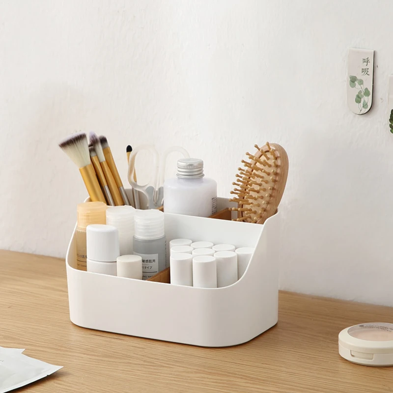 

Cosmetic storage box desktop small box storage storage box TV remote office desk storage rack makeup organizer jewelry organizer
