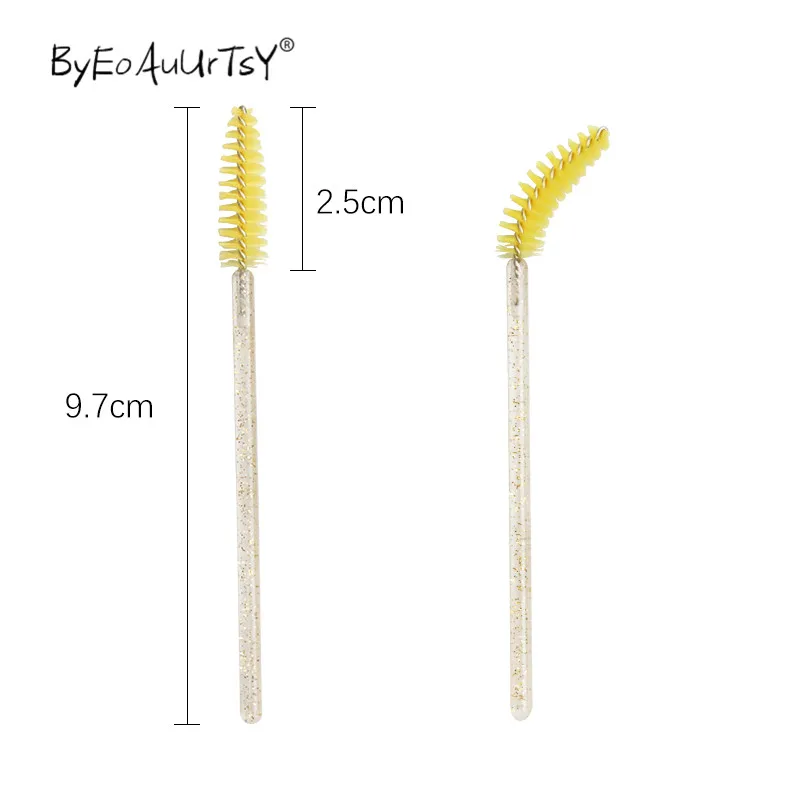 1000 шт. блестящие искусственные палочки для туши ресниц|Аппликатор теней век| |