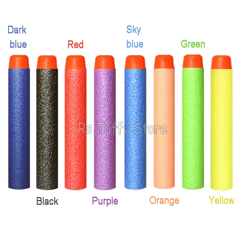 50/100PCS Soft Gun Bullets for Nerf Universal 7.2cm EVA Solid Sucker Foam Elite Bullet Toy Accessories Gifts Toys Kids - купить по