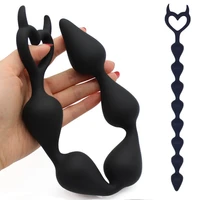 36cm long anal beads butt plug sex shop silicone anal stimulator balls prostate massager buttplug sex toys for adults women men